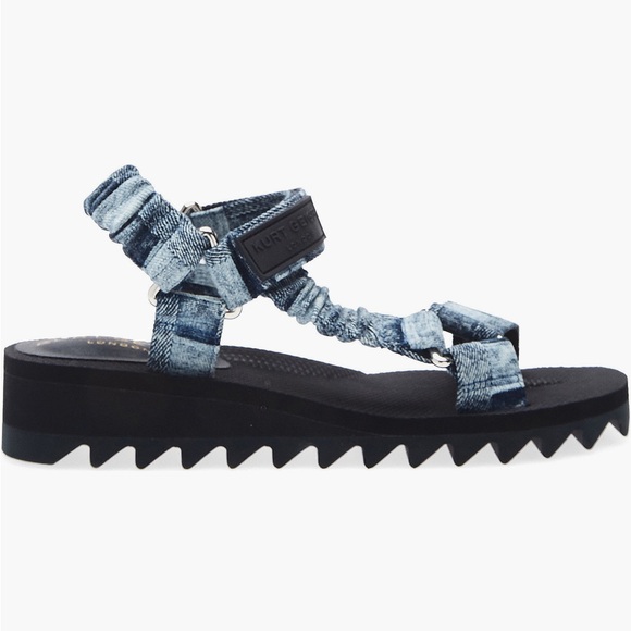 Kurt Geiger Blue Denim Women's Sandals - Picture 4 of 8